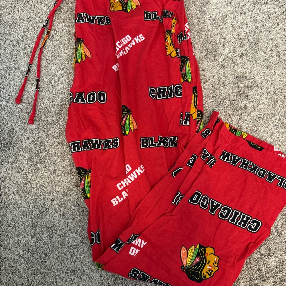 Chicago Blackhawks Women's Red Pajama Pants